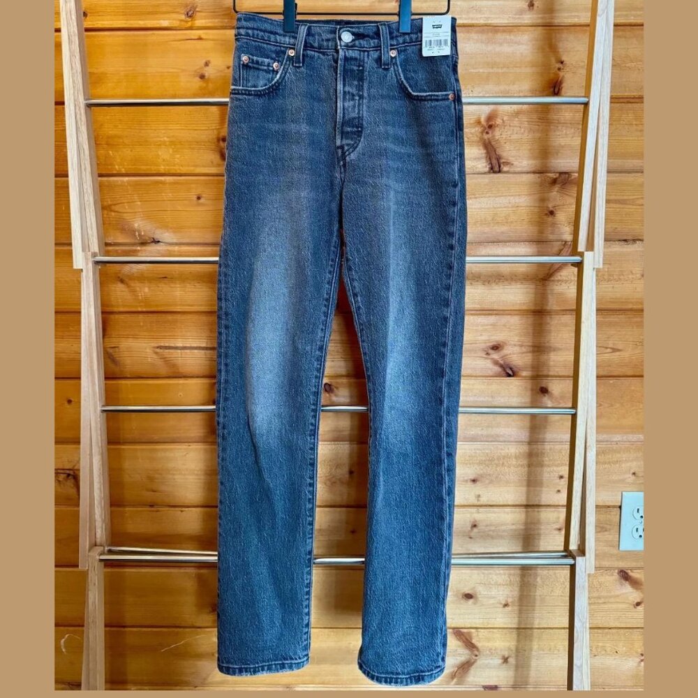 Levi's Premium 501 Original Fit Women's Jeans - 23x30 - Swan Island/Black  vince